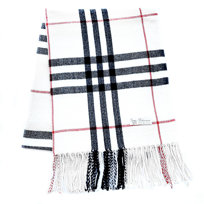 Oxford Plaid Check Scarf, Soft Warm Shawl Classic Scarf - Image 4